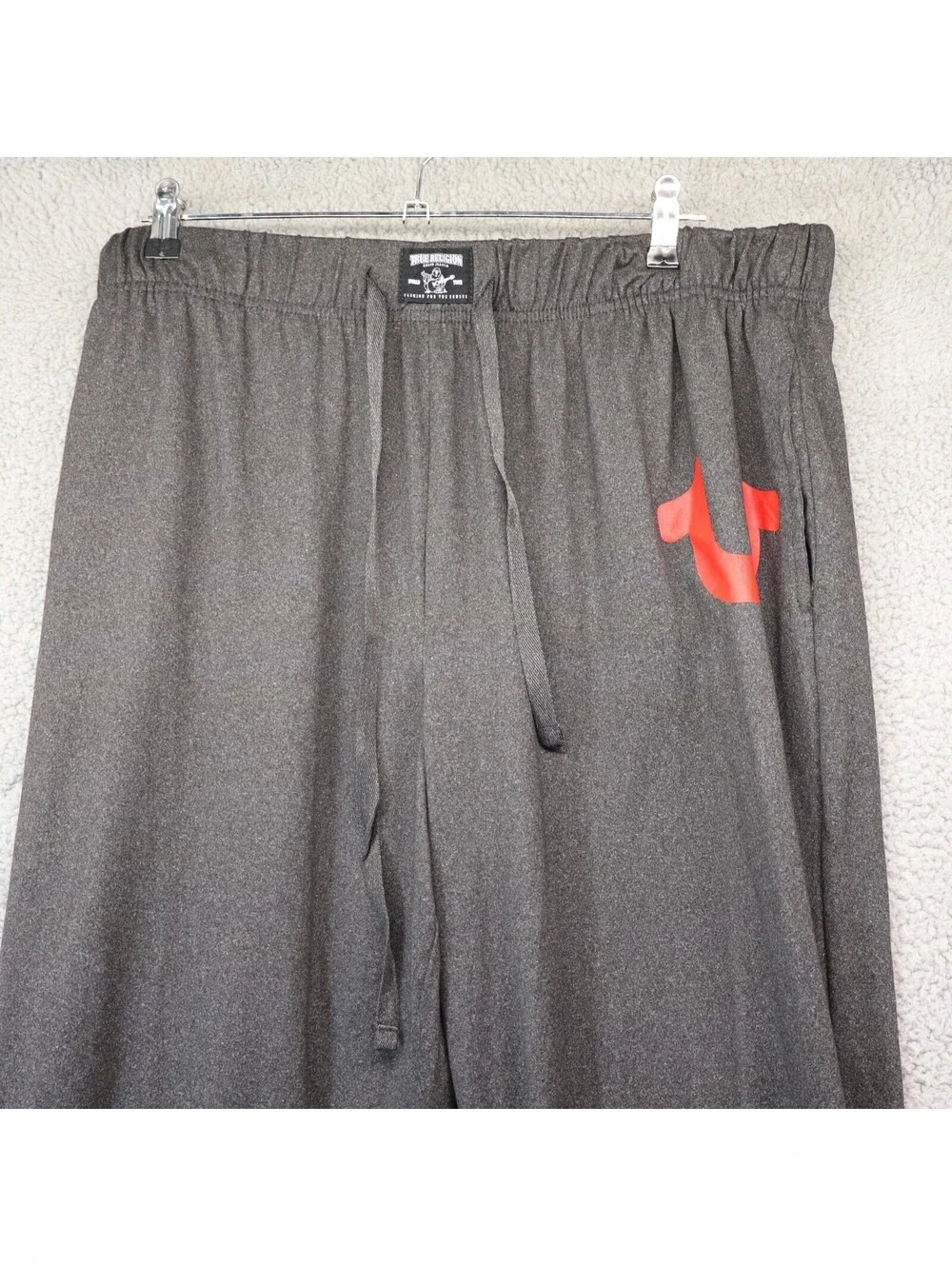 True Religion Pajama Pants Men XL Lounge Wear Gray Soft